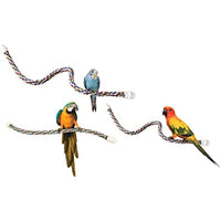 JW Pet Comfy Perch For Birds Flexible Multi-color Rope 21 inch Medium