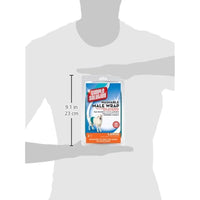 Simple Solution Washable Male Dog Diapers | Absorbent Male Wraps with Leak Proof Fit | Excitable Urination, Incontinence, or Male Marking | Large | 1 Reusable Dog Diaper Per Pack
