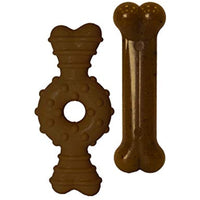 Nylabone Puppy Chew Ring Bone & Toy Twin Pack, Flavor Medley, 2 count, Petite