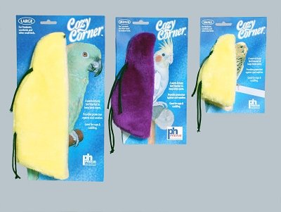 Prevue Pet Products BPV1161 8-Inch Cozy Corner Fleece Bird Blanket, Assorted colors, Medium