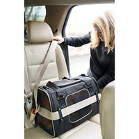 Gen7Pets Commuter Buckle In Car Safety Seat and Shoulder Carrier for Dogs and Cats  18 inch Black