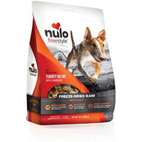 Nulo Freeze Dried Raw Dog Food For All Ages & Breeds: Natural Grain Free Formula With Ganedenbc30 Probiotics  - Turkey Recipe  - 13 Oz Bag
