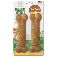 Nylabone Healthy Edibles Chicken Flavored Dog Treats | All Natural Grain Free Dog Treats Made In the USA Only | 2 Count