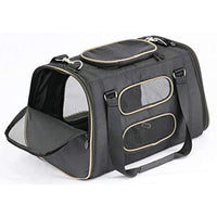 Gen7Pets Commuter Buckle In Car Safety Seat and Shoulder Carrier for Dogs and Cats  18 inch Black