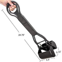 Four Paws Allen's Spring Action Dog Scooper For Grass Standard Black 5.13" x 5.5" x 24.75"
