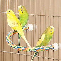 JW Pet Comfy Perch For Birds Flexible Multi-color Rope 21 inch Medium