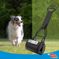 Four Paws Allen's Spring Action Dog Scooper For Grass Standard Black 5.13" x 5.5" x 24.75"
