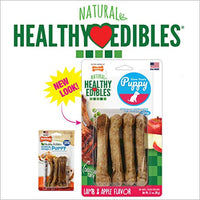 Nylabone Healthy Edibles Puppy Chew Treats, Lamb & Apple, Petite, 4 Count
