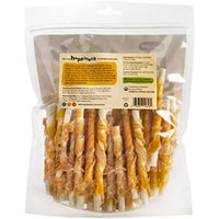 Pet 'n Shape Chicken Hide Twists - All Natural Dog Treats, Chicken, Small, 1 Lb