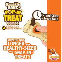 Nylabone Pop-in Dog Treat Refills for Treat Toy Combo Chicken Flavor 30 Count