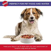 SPOT by Ethical Products – Ceramic Stoneware Pet Bowl for Cats and Small Dogs, Classic Heavy Duty Non Slip Ceramic Cat Dish Dog Bowls for Food and Water - 7.5" Large