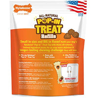 Nylabone Pop-in Dog Treat Refills for Treat Toy Combo Chicken Flavor 30 Count