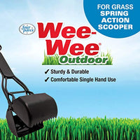 Four Paws Allen's Spring Action Dog Scooper For Grass Standard Black 5.13" x 5.5" x 24.75"