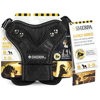 Sherpa, Seatbelt Harness, Crash Tested Dog Harness, Adjustable, Multi-Purpose, Super Strong, Easy-To-Use, With No-Pull D Ring, Black, Small