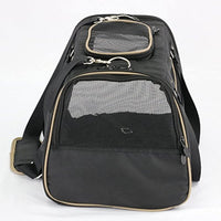 Gen7Pets Commuter Buckle In Car Safety Seat and Shoulder Carrier for Dogs and Cats  18 inch Black