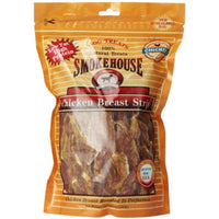 Smokehouse 100-Percent Natural Chicken Breast Strips Dog Treats, 16-Ounce
