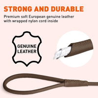 
              Soft Leather Round Lead
            