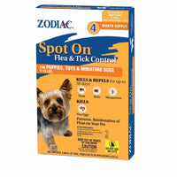 Zodiac Flea & Tick Spot On For Puppies Toys & Mini 7 to 15 Pounds 4 month ..