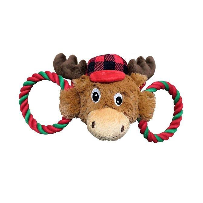 Jolly Tug-A-Mals Dog Toy Large  Assorted Christmas Characters 1 Toy