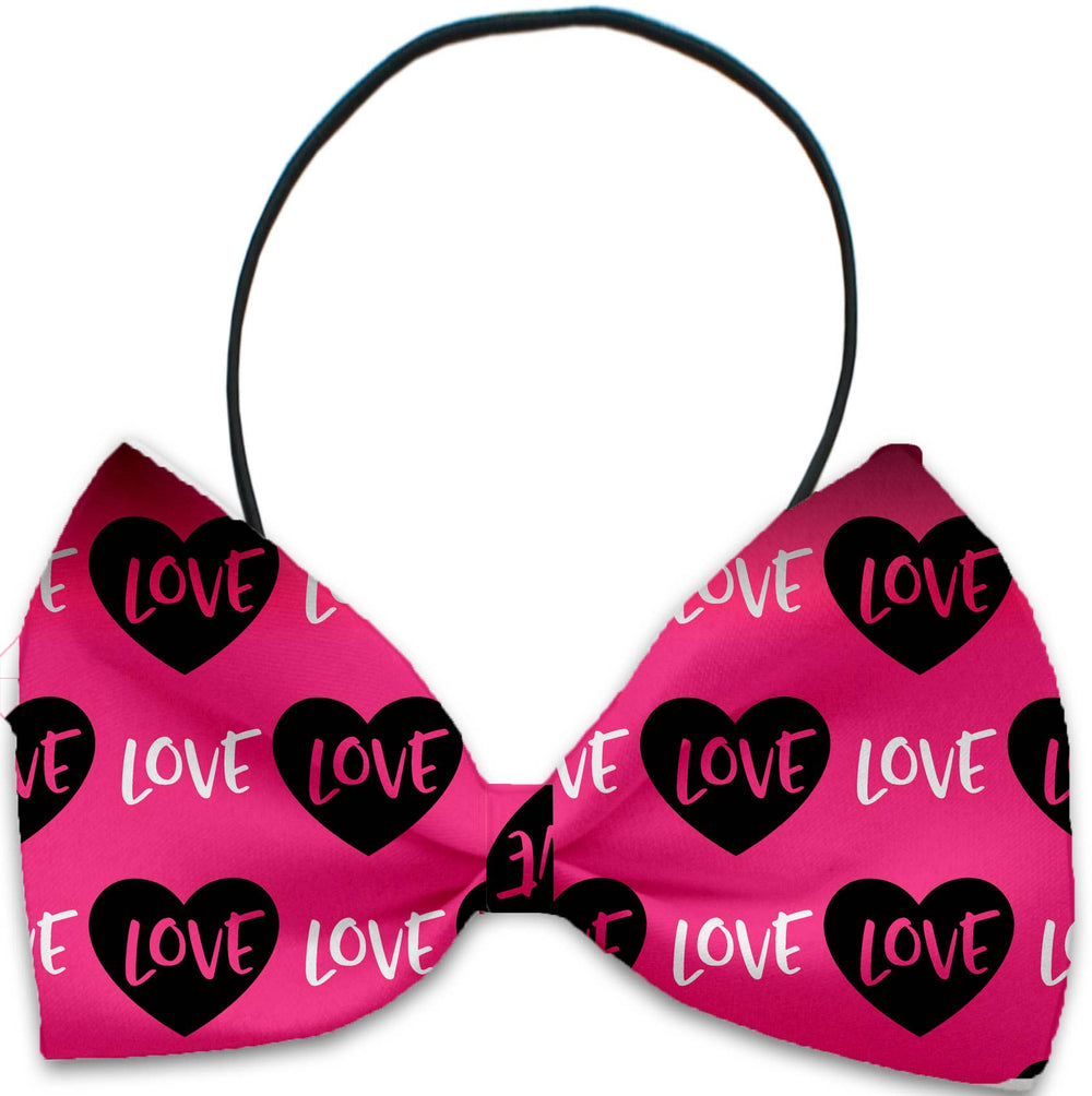 Mirage Pet Products - Pink Love Pet Bow Tie