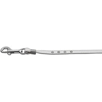 Mirage Pet Product Clear Crystal Leash White Silver Hardware