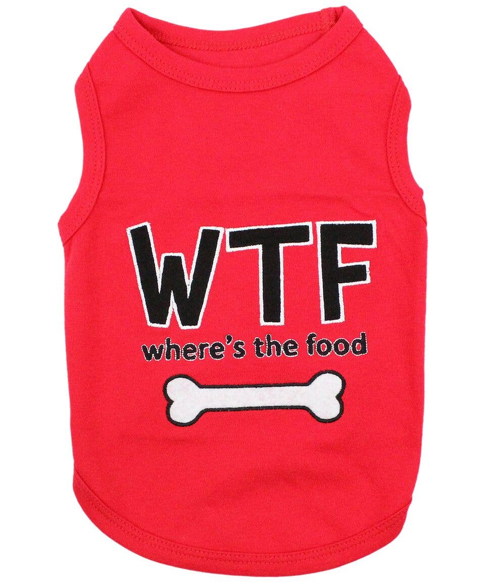 Parisian Pet® - WTF Where's The Food Dog T-Shirt