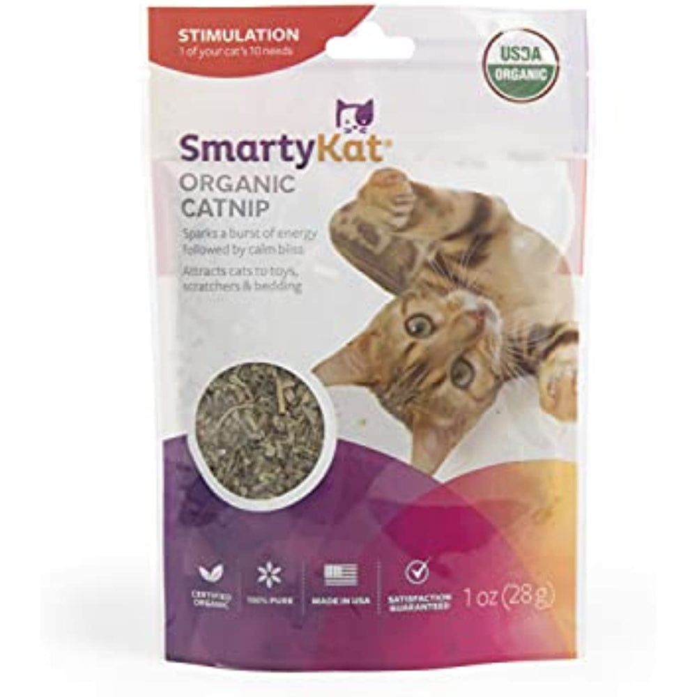 SmartyKat Organic Catnip for Cats & Kittens, Resealable Pouch - 1 Ounce