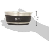 OurPets 2400012992 Durapet Chalkboard Banded Dog Bowls, Medium