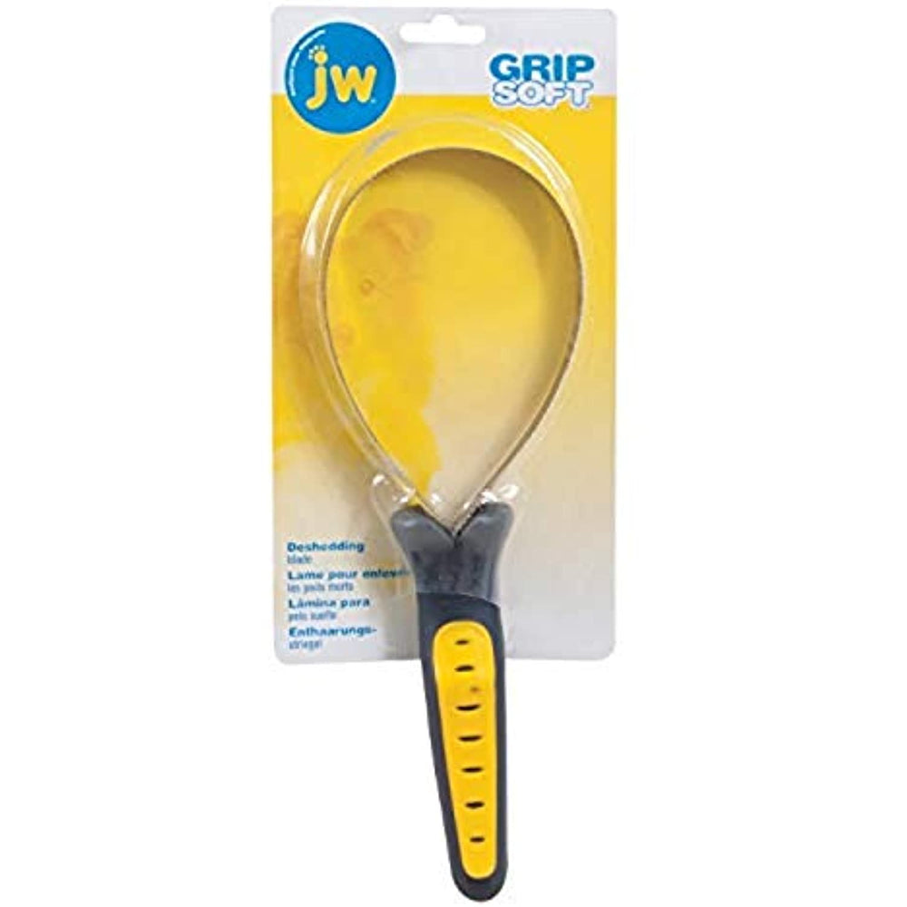 JW Pet Company GripSoft Shedding Blade Dog Brush, Regular