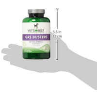 
              Vet's Best Gas Busters Dog Supplements | Gas, Bloating, Constipation Relief and Digestion Aid for Dogs | 90 Chewable Tablets
            