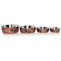 Loving Pets Metallic Bella Bowl, Extra Large, Copper
