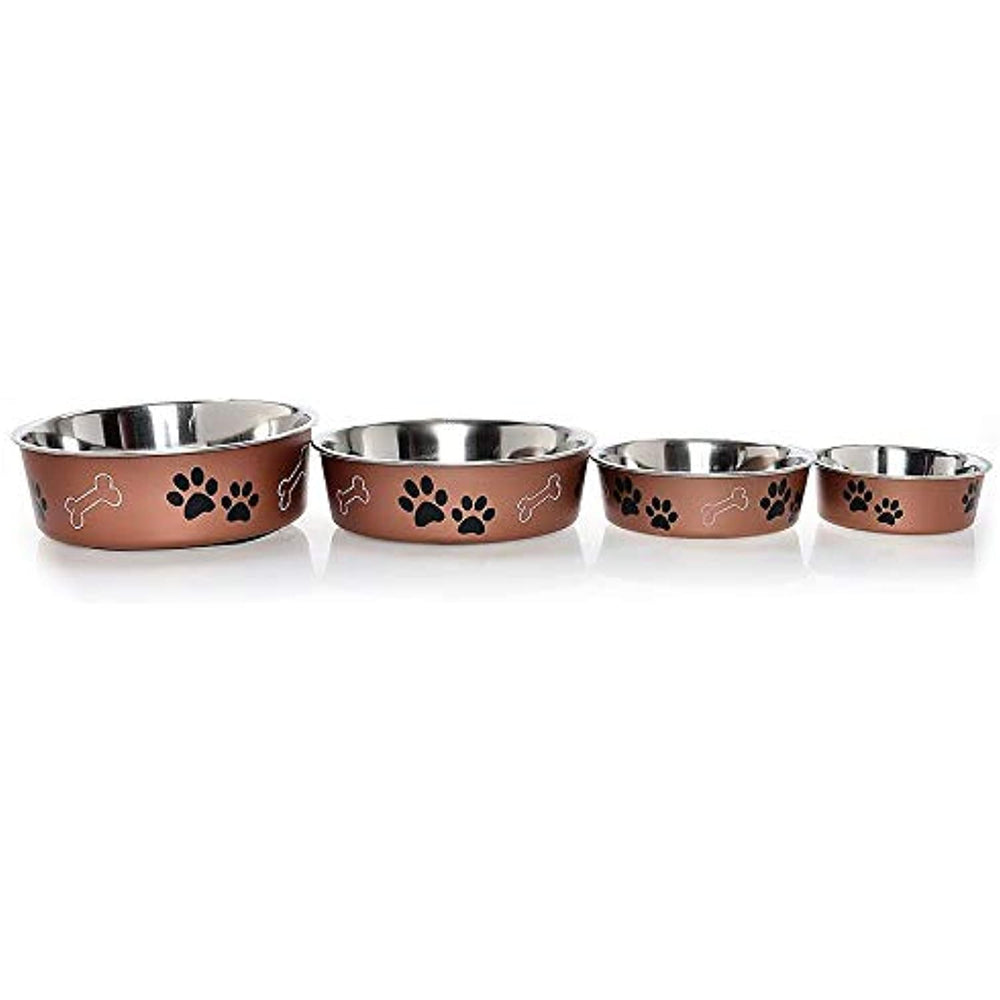 Loving Pets Metallic Bella Bowl, Medium, Copper