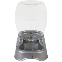 
              Petmate Pet Cafe Waterer Cat and Dog Water Dispenser Pearl Silver Small
            