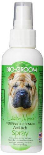 Bio-groom DBB52604 Lido Anti Itch Spray, Medium, 4-Ounce