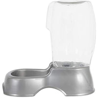 
              Petmate Pet Cafe Waterer Cat and Dog Water Dispenser Pearl Silver Small
            