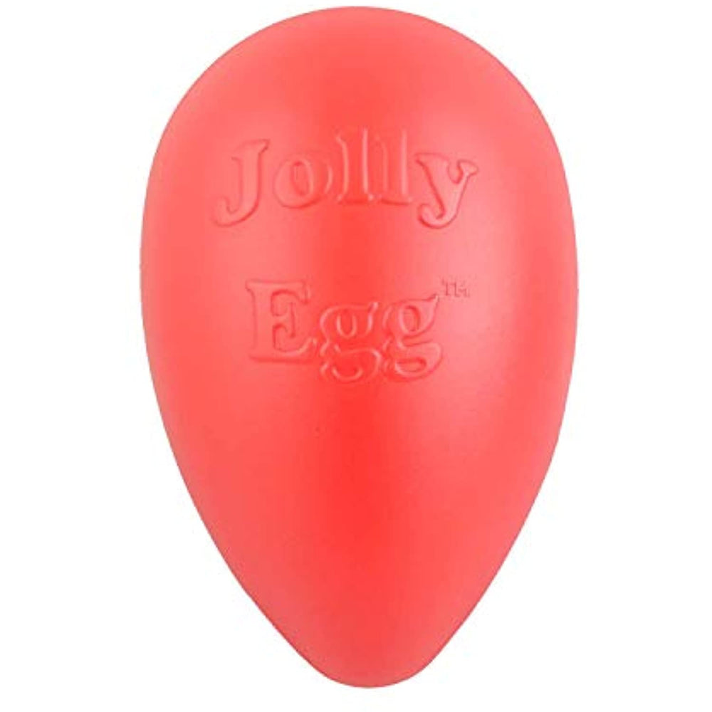 Jolly Pets Jolly Egg Dog Toy, 8 Inches/Medium, Red (JE08 RD)