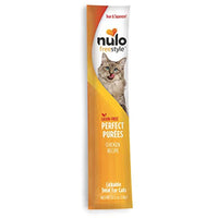 Nulo Freestyle Perfect Purees - Chicken Recipe - Cat Food, Pack of 6 - Premium Cat Treats, 0.50 oz. Pouches - Meal Topper for Felines - High Moisture Content and No Preservatives