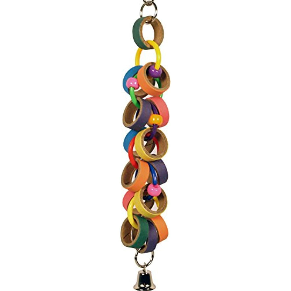 A&E Cage Company 001441 Happy Beaks Bagels & Bells Toy Multicolored