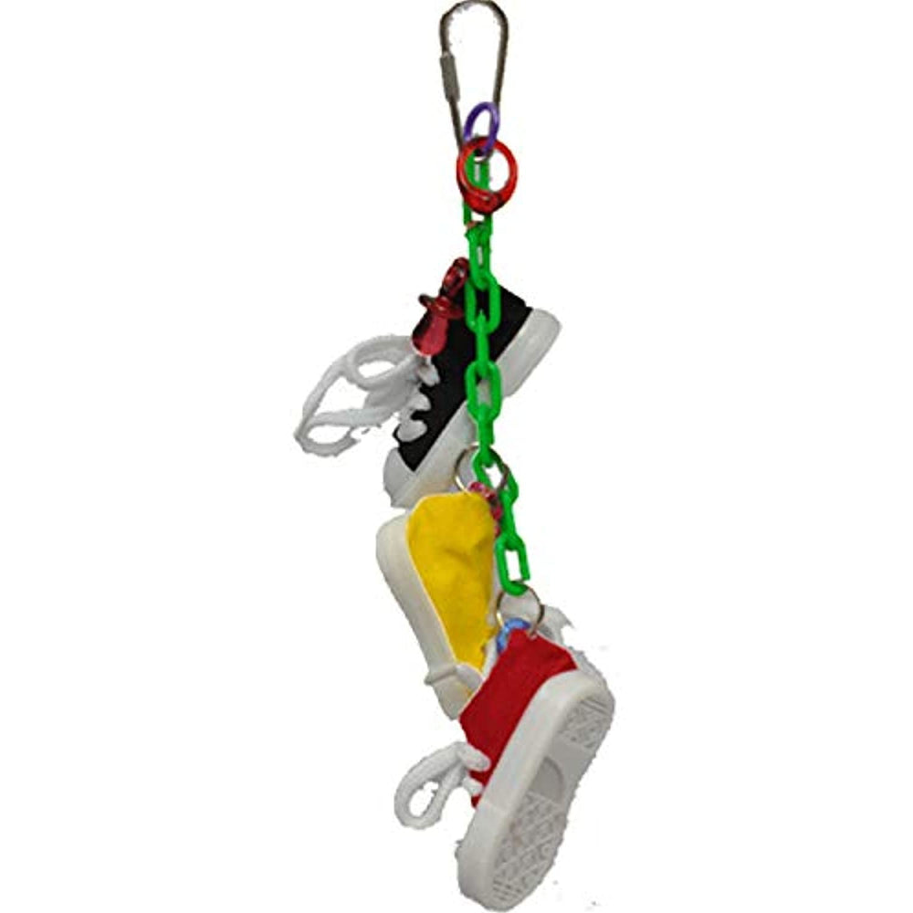 Happy Beaks Toy Sneakers on a Line