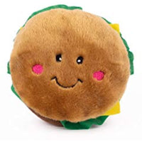 
              ZippyPaws - NomNomz Plush Squeaker Dog Toy for The Foodie Pup - Hamburger
            