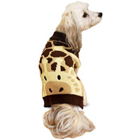 
              Fashion Pet/Giraffe Dog Sweater/Brown/Dog Sweater Medium
            