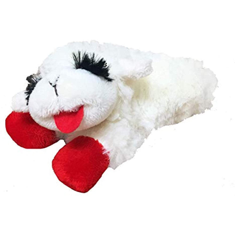 Multipet INTERNATIONAL Lambchop Plush Squeak Toy Mini for Pets, 6-Inch