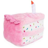 
              ZippyPaws - Birthday Cake Squeaky Toy for Dogs and Puppies - Dog Birthday Toys, Dog Birthday Cakes, Dog Squeaky Toys - Confetti Sprinkle Pink
            