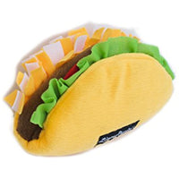
              ZippyPaws - NomNomz Plush Squeaker Dog Toy for The Foodie Pup - Taco
            