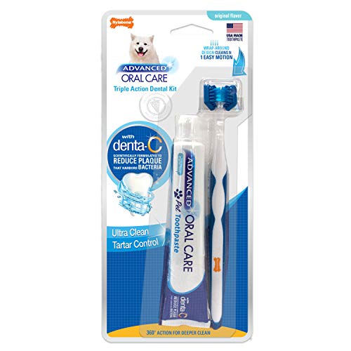 Nylabone Advanced Oral Triple Action Dog Dental Kit