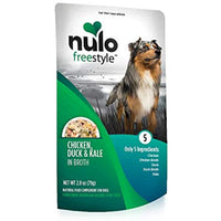 Nulo, Freestyle Puppy & Adult Chicken, Duck & Kale Recipe Dog Food Pouch, 2.8 oz