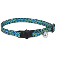 
              Petmate Aspen Pet Breakaway Fashion Collar, 3/8" x 8-12", Sub Geo Blue
            