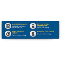 
              Four Paws Wee-Wee Puppy Training Insta-Rise Border Pee Pads 10-Count 22" x 23" Standard Size
            