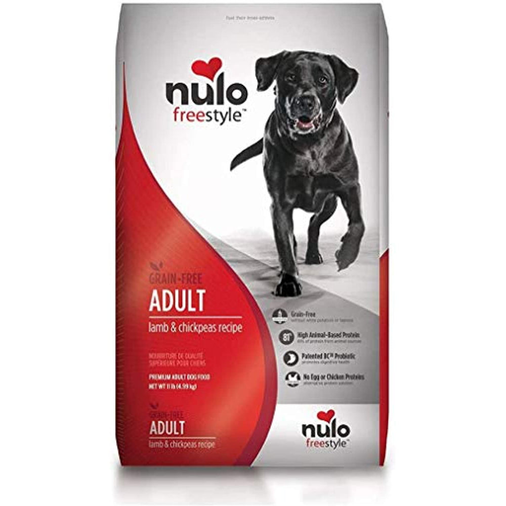 Nulo Adult Grain Free Dog Food: All Natural Dry Pet Food For Large And Small Breed Dogs (Lamb, 11Lb)