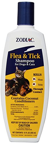 Zodiac Flea & Tick Shampoo for Dogs & Cats, 12-ounce